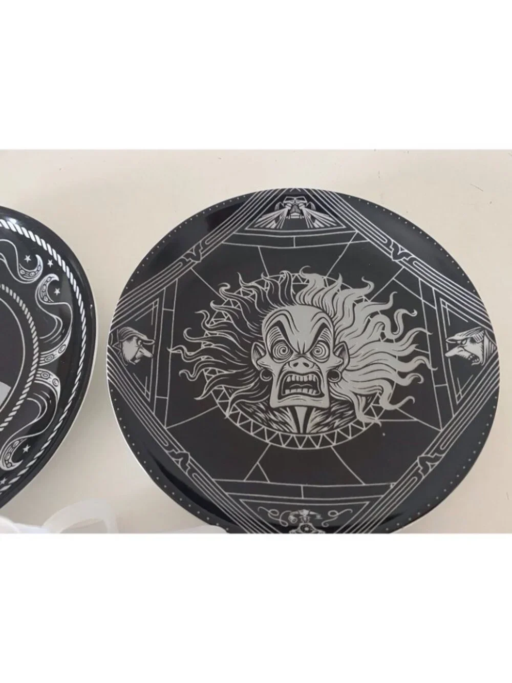Set Of 4 Disney Villains Ceramic Appetizer Plates Ceramic 6” Ursula Maleficent